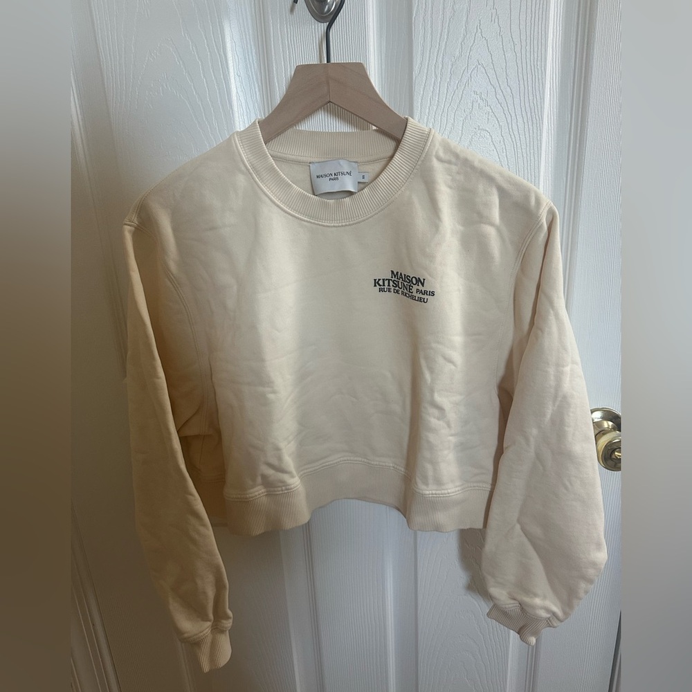 MAISON KITSUNE Cropped Sweatshirt